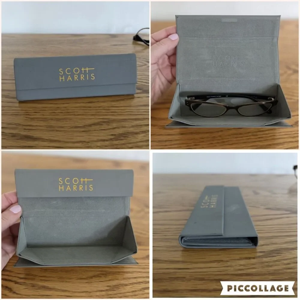 Scott Harris Europa SH-307 C3 Dark Tortoise Eyeglasses Frames w/ Case 52-17-140